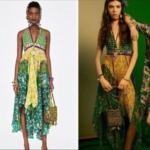 Zara floral maxi dress